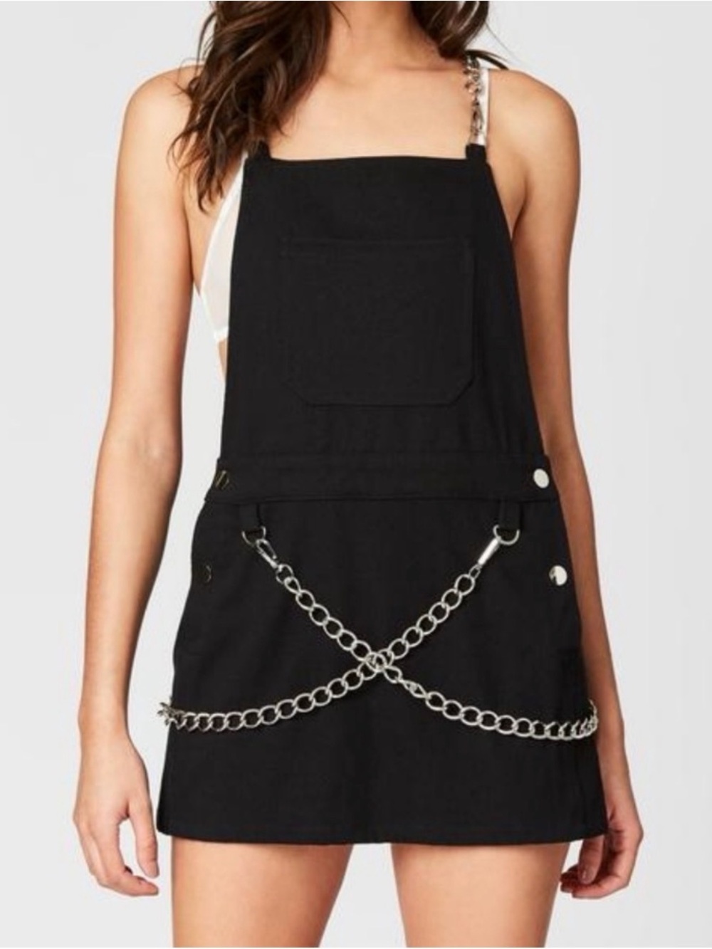 Carmar denim chain skirtall